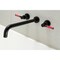 Kingston Brass KS8040DKL Wall Mount Tub Faucet, Matte Black KS8040DKL - alternate 6